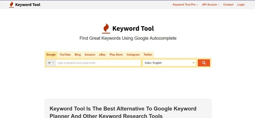 Keyword Tool